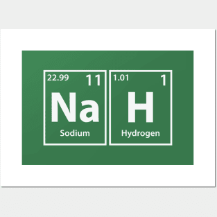 Nah (Na-H) Periodic Elements Spelling Posters and Art